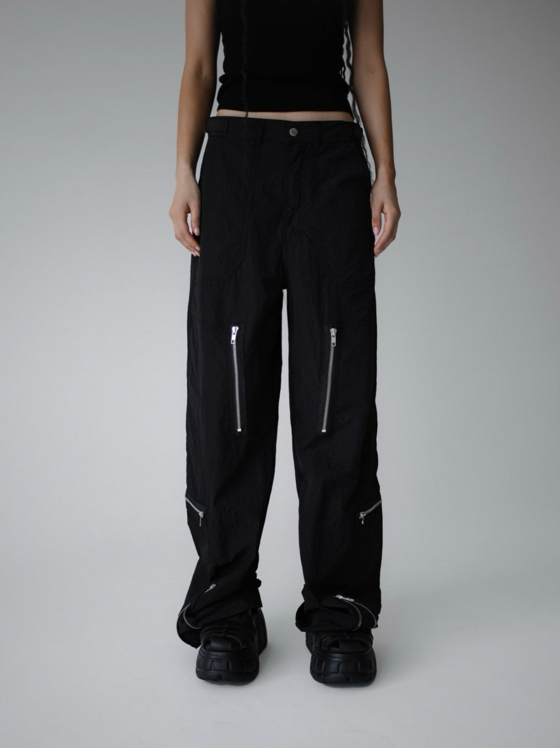 Zipped Utility Pants