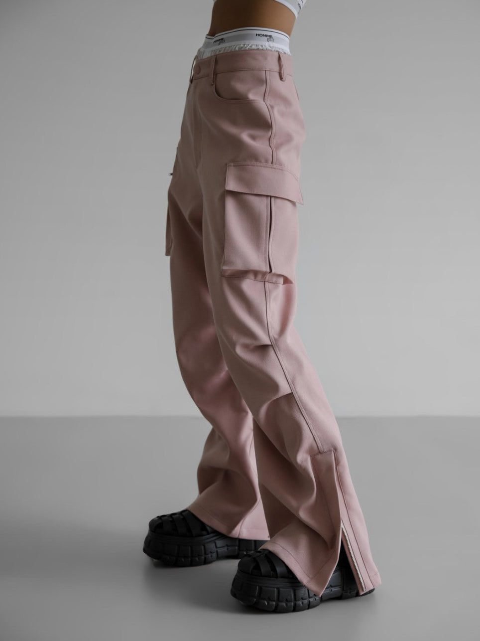 Heavy Texture Cargo Pants