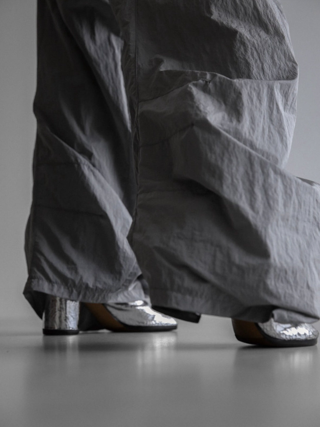 Drawstring Parachute Pants